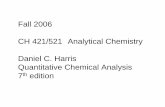 Quantitative Chemical Analysis 7esites.science.oregonstate.edu/chemistry/courses...Fall 2006 CH 421/521 Analytical Chemistry Daniel C. Harris Quantitative Chemical Analysis 7th edition