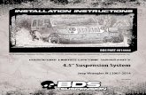 4.5” Suspension System · • DRIVE SAFELY - If you do fail to drive your modified vehicle safely, it may result in serious injury or death. • DON’T MIX SYSTEMS - We do not