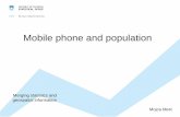 Mobile phone and population - INSPIRE · Mobile phone and population Merging statistics and geospatial information ... SMS) Spatial dimension. Spatial dimension. Spatial dimension