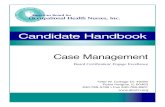 Candidate Handbook Case Management - ABOHN CM Handbook July … · Case Management Examination Candidate Handbook 2 American Board for Occupational Health Nurses, Inc. Occupational