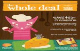 SAVE $56+ in coupons - Whole Foods Market...SAVE $56+ in coupons 12 new budget recipes (under $4 per serving) shop with a conscience and save! facial cleanser face-off forward march,