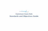 Common Core ELA Standards and Objectives Guide · R.CCR.4 Interpret words and phrases as they are used in a text, including determining technical, connotative, and figurative meanings,