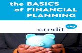 the BASICS 1 of FINANCIAL PLANNING - Credit.org · Basics of Financial Planning About credit.org We are a nonprofit organization founded in 1974. We offer personal financial education