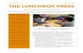 The Lunchbox Press November 2017 THE LUNCHBOX PRESS · Sitting Still Like a Frog: Mindfulness Exercises for Kids (and Their Parents) by Eline Snel The Lemonade Hurricane: A Story
