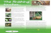 The finishing touches Make your garden attractive by ...€¦ · to your garden. If you are interested in adding a water feature to your garden, read “Water Wise Water Features”