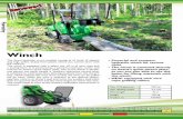 Winch - Central Platform Services Ltd · 2019-02-05 · Winch The Avant hydraulic winch enables towing of all kinds of objects (e.g. logs, poles, boats) from places where you cannot
