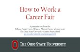 How to Work a Career Fair - Ohio State University · Ankit Shah, Career Consultant. ... • Prepare your resume – no errors, multiple copies • Research companies attending and