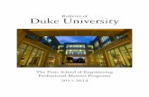 Bulletin of Duke University · Duke University is accredited by the Commission on Colleges of the Southern Association of Colleges and Schools to award baccalaureate, masters, doctorate,