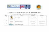 ‘FAPCCI – Adarsh Job Fair 2012’ 07 September 2012adarsh.edu.in/images/Job_Fair_Industries_MBNR.pdf · 2018-09-18 · ‘FAPCCI – Adarsh Job Fair 2012’ 07 September 2012
