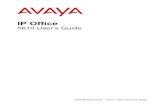 IP Office - Avaya · Page 6 - Overview of the 5610 IP Office 5610 User’s Guide The 5610 Telephone 40DHB0002USFG – Issue 1 (9th February 2005) The 5610 Telephone Overview of the