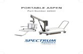 PORTABLE ASPEN - SwimOutlet.com · Use extreme caution when positioning the Portable Aspen. The Portable Aspen is heavy and once the unit is moving, it becomes hard to stop quickly.