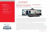 Avaya Scopia XT4300 Room System - Conference · Avaya Scopia® XT4300 Room System Cost-Effective HD Video Collaboration The Avaya Scopia® XT4300 offers outstanding value and cost-effective