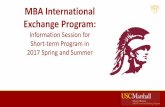 MBA International Exchange Programinfo.marshall.usc.edu/academic/gpp/PublishingImages/Pages/Outgoi… · MBA International Exchange Program: Information Session for ... Germany eijing&Xi’An,