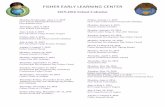 FISHEREARLYLEARNING’CENTER’ - University of Denver · Monday, March 21, 2016 Classes Resume at Fisher Thursday, April 7, 2016 Parent Conferences-Fisher Closed Thursday, May 26,