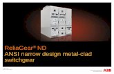 ReliaGear ND ANSI narrow design metal-clad€¦ · ANSI narrow design metal-clad switchgear © ABB Group June 17, 2015 | Slide 1 ReliaGear® ND