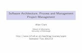 Software Architecture, Process and Management Project ... · Software Architecture, Process and Management Project Management I A project is ‘a temporary endeavour to produce a