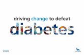 Driving change to defeat diabetes - Novo Nordisk · Millions of people with diabetes are undiagnosed1 and risk developing serious complications, including damage to the eyes, kidneys
