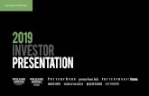 2019 Investor Presentation - s24.q4cdn.com · Investor Presentation . MACRO ECONOMIC FUNDAMENTALS ARE SOLID THE HOME IS THE MOST IMPORTANT ASSET 1 Personal consumption remains robust