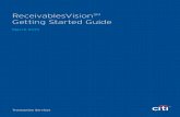 ReceivablesVisionSM Getting Started Guide · Getting Started — Learn the Advanced ..... 19 Search Functionality Common ... below the Service Navigation ribbon) to display a list