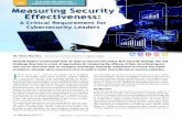 ISSA DEVELOPING AND CONNECTING Effectiveness: A Critical … · 2020-03-05 · ISSA DEVELOPING AND CONNECTING CYBERSECURITY LEADERS GLOBALLY F or many years, cybersecurity leaders