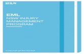 NSW INJURY MANAGEMENT PROGRAM€¦ · 4 EML INJURY MANAGEMENT PROGRAM 1.3 Our Injury Management Program As an Agent for the Nominal Insurer (hereafter referred to as “icare workers