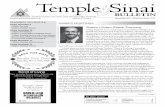 Temple Sinai - ShulCloud · Temple Sinai. Board development: ensuring that every board seat is filled with a committed member who is authentically engaged in Temple Sinai. Fund raising