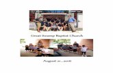 Great Swamp Baptist Churchgreatswampbaptistchurch.com/.../05/August-21-2016.pdf · Great Swamp Baptist Church August 21, 2016 Sunday Morning Worship 11:00 AM Prelude Call to Worship