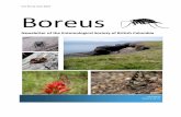 Vol 35 (1) June 2015 Boreus - SFU.ca · June 2015 ESBC Annual General Meeting and Symposium October 16 and 17, 2015 Annual General Meeting of the Entomological Society of British