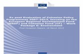 Ex post Evaluation of Cohesion Policy Programmes 2007-2013 ... · Task 5 No major changes. Task 6 Methodology for organising the day further developed and more specific suggestions
