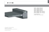 Eaton 5PX UPS 230V models user manual · 614-07977-00_EN Page 5 2. Presentation ENGLISH 2.1 Standard positions Tower position D W H D W H Rack position D H W D H W Description Weights