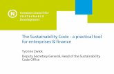 The Sustainability Code - FRDO - CFDD · The Sustainability Code is backed up by 16 EFFAS and/or 28 GRI performance indicators 8. ... OECD-Guidelines for multinational companies,