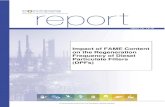 Impact of FAME Content on the Regeneration Frequency of Diesel ... · Frequency of Diesel Particulate Filters (DPFs) report no. 14/16 I Impact of FAME Content on the Regeneration