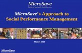 MicroSave's Approach to Social Performance Management€¦ · MicroSave’s Approach to Social Performance Management March 2011 MicroSave Market-led solutions for financial services
