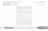 Frost-Free Refrigerator/Freezer Frost-Libérent …pdf.lowes.com/useandcareguides/688057308425_use.pdfgetting the best use out of your product. Remember to record the model and serial
