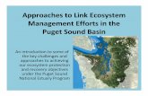 Approaches to Link Ecosystem Management Efforts in the ...sites.nationalacademies.org/cs/groups/pgasite/...geographic areas of Puget Sound. Some parts of Puget Sound are fairly intact