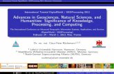 Advances in Geosciences, Natural Sciences, and Humanities ......International Tutorial DigitalWorld / GEOProcessing 2013: Advances in Geosciences Focus questions Aspects and Challenges