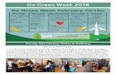 Go Green Week Report 2018 - University of Worcester · Go Green Week February 1246th Monday Nature & Wellbeing 11-2pm Learn about Plastics in the Oceans Make your own wild bird feeder