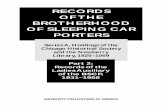 RECORDS OF THE BROTHERHOOD OF SLEEPING CAR PORTERS€¦ · Records of the Brotherhood of Sleeping Car Porters, 1925–1969. The Records, organized in three parts and comprised mainly