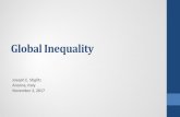 Tackling Inequality and Creating a Strong Middle Class · • Life expectancies are in decline, deaths of despair on the increase ... Median Household Income in the US. Growth of