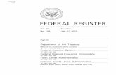 Federal Reserve System Federal Deposit Insurance ......FEDERAL RESERVE SYSTEM 12 CFR Part 208 [Regulation H, Docket No. R–1498] RIN 7100 AE–22 FEDERAL DEPOSIT INSURANCE CORPORATION