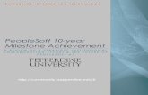 PeopleSoft 10-year Milestone Achievementcommunity.pepperdine.edu/it/content/status-reports/... · President and Chief Financial Officer - Automating Routing of Documents: The PeopleSoft