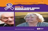 WEAAD Activity + Marketing | Toolkit€¦ · - Share content that empowers older people, or post photos of your events. - Make sure all of your posts use the hashtag #WEAAD for maximum