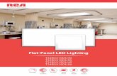 Flat-Panel LED Lighting - RCA Commercial ElectronicsEco-Friendly Sealed Fixture Dimmable _ + TAA UL Listed Compliant High Radiance Commercial Electronics Flat-Panel LED Lighting T22B3310DU40