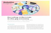 Decoding millennials in the gig economy - Deloitte US · 2020-05-10 · Decoding millennials in the gig economy Six trends to watch in alternative work Trend 1: The proportion of