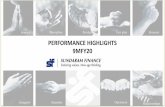 PERFORMANCE HIGHLIGHTS 9MFY20 · Consolidated Results ₹in Cr. Book Value (₹) 541.88 568.29 597.72582 765 * 596 0 200 400 600 800 1000 9MFY19 FY19 9MFY20 PAT 5968 6259 6585 1000