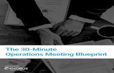 The 30-Minute Operations Meeting Blueprint · THE 30-MINUTE OPERATIONS MEETING BLUEPRINT CEO Working Hours In meetings 72% Not in meetings 28%. 2 THE 30-MINUTE OPERATIONS ... Improve