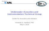 Underwater Acoustics and Instrumentation Technical Group · Underwater Acoustics and Instrumentation Technical Group Center for Acoustics and Vibration . Amanda D. Hanford, PhD .