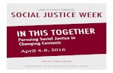 UWL’S FIRST ANNUAL social justice weekbloximages.chicago2.vip.townnews.com/lacrossetribune.com/... · 2016-04-08 · diversity and social justice. Indeed, a many white men say that