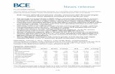2016 BCE Q4 Press releaseNet earnings increased 29.0% to $699 million from $542 million in Q4 2015, while net earnings attributable to common shareholders totalled$657 million this