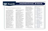 Volume 32, Issue 5 Tuesday, October 11, 2016 MORNING STAR · 2019-12-16 · one had ever carefully examined. In addition to this amazing collection of writings ... Volume 32, Issue